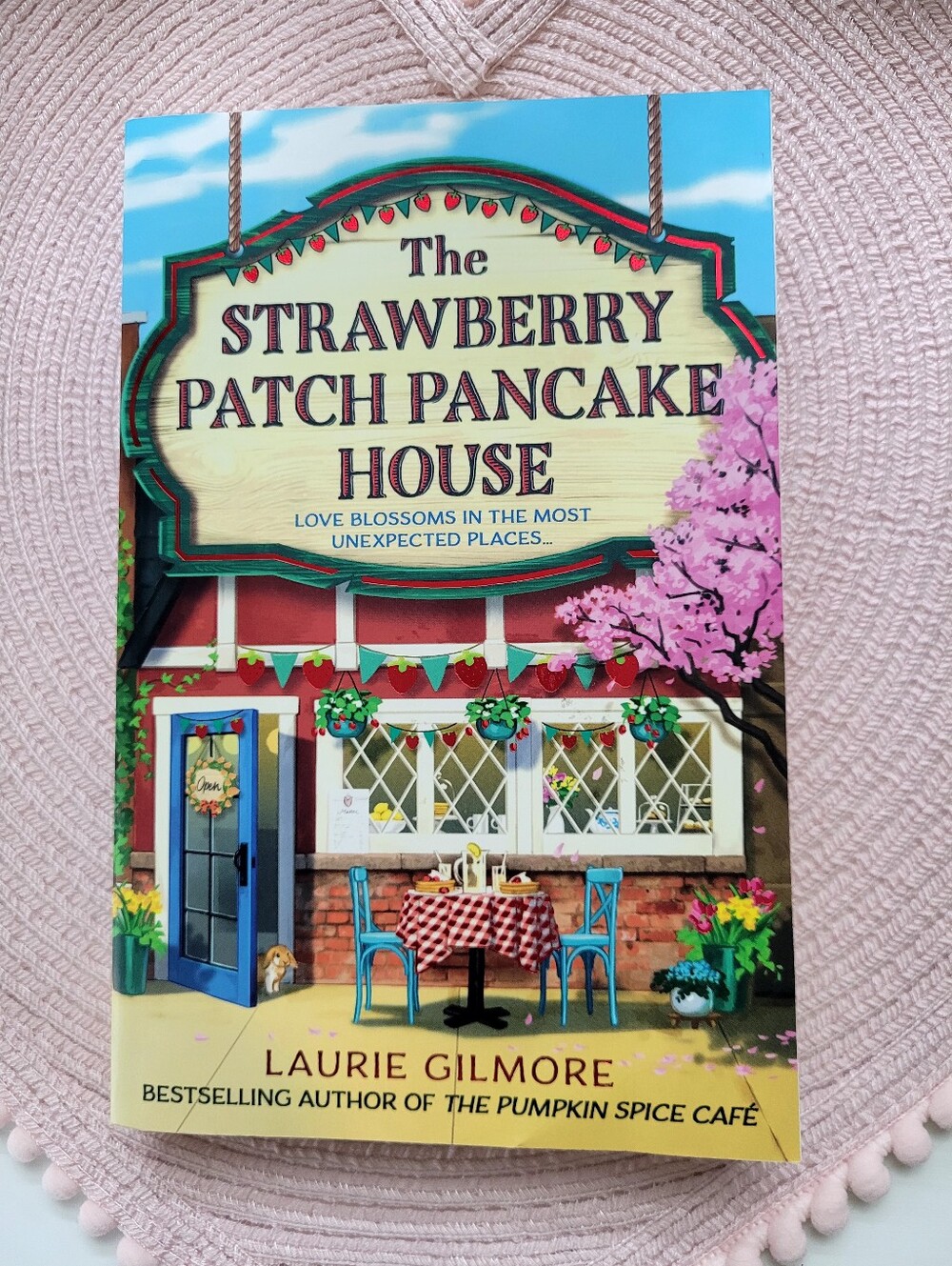 The Strawberry Patch Pancake House by Laurie Gilmore - Bright Illustrated Cover